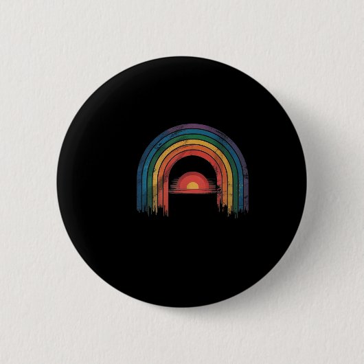 Rainbow Awareness Ally Ronde Button 5,7 Cm (Voorkant)