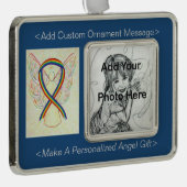 Rainbow Awareness Angel Ornament personaliseren (Rechts)