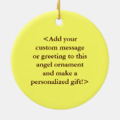 Rainbow Awareness Ribbon Angel Custom Art Ornament (Achterkant)