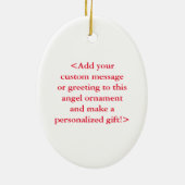 Rainbow Awareness Ribbon Angel Custom Art Ornament (Achterkant)