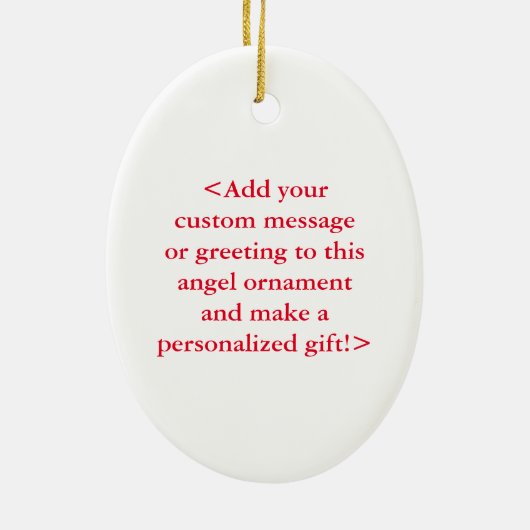 Rainbow Awareness Ribbon Angel Custom Art Ornament (Achterkant)