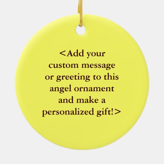 Rainbow Awareness Ribbon Angel Custom Art Ornament (Achterkant)