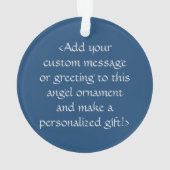 Rainbow Awareness Ribbon Angel Gepersonaliseerd Or Ornament (achterkant)