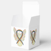 Rainbow Awareness Ribbon Angel Party Favor Box Bedankdoosjes (Geopend)
