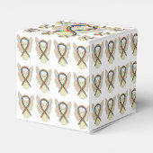 Rainbow Awareness Ribbon Angel Party Favor Boxes Bedankdoosjes (Achterkant)