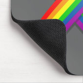 Rainbow Awareness Ribbon Mousepad Muismat (Hoek)