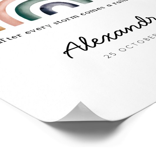 Rainbow Baby - Aangepaste regenboogafdrukken Poster (Hoek)