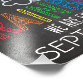 Rainbow Baby Announcement Foto Prop Sign, 11 x 14 Afdruk (Hoek)