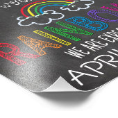 Rainbow Baby Announcement Foto Prop Sign, 8 x 10 Foto Afdruk (Hoek)