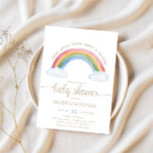 Rainbow Baby Baby shower Kaart