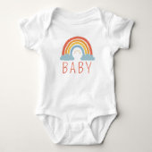 Rainbow baby bodysuit, baby shirt, rainbow baby  romper (Voorkant)