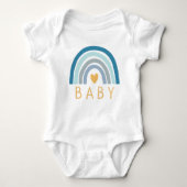 Rainbow Baby Boho Blue Romper (Voorkant)