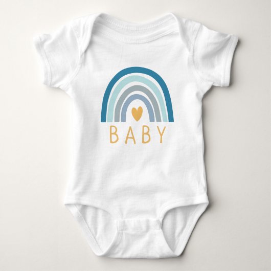 Rainbow Baby Boho Blue Romper (Voorkant)
