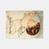 Rainbow Baby Boy Angel op een wolk Fleece Deken (Voorkant (Horizontaal))