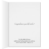 Rainbow Baby Boy Angel Religious Scripts Verse (Binnen (Rechts))