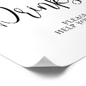 Rainbow Baby Boy Drink Baby shower Teken Poster (Hoek)