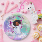 Rainbow Baby Butterfly Fairy Baby shower Papieren Bordje (Feest)