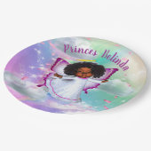 Rainbow Baby Butterfly Fairy Baby shower Papieren Bordje (Gekanteld)