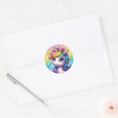 Rainbow baby eenhoorn stickers (Envelop)