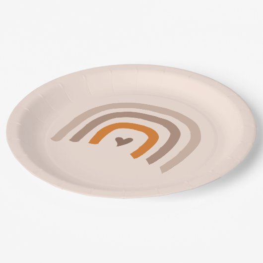 Rainbow Baby geslachtsneutrale mod kleuren Papieren Bordje (Gekanteld)