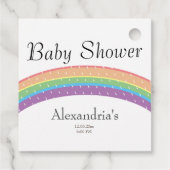 Rainbow Baby Girl of boy Baby shower party Bedankjes Labels (Achterkant)