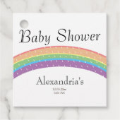 Rainbow Baby Girl of boy Baby shower party Bedankjes Labels (Voorkant)
