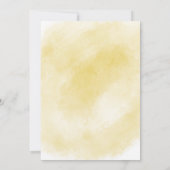 Rainbow Baby (Gold) Douche Uitnodiging (Achterkant)