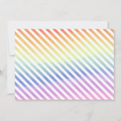 Rainbow Baby Hallo Geboorteaankondiging Aankondiging (Achterkant)