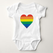 Rainbow Baby Heart Romper (Voorkant)