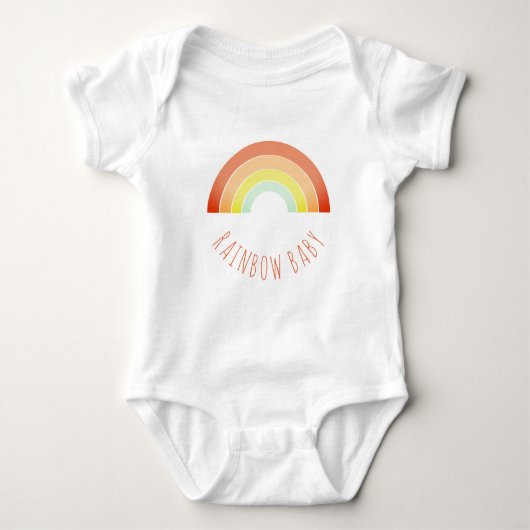 Rainbow Baby kleurig Romper (Voorkant)