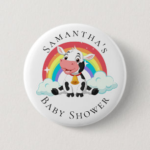 Rainbow Baby Koe Baby shower Button