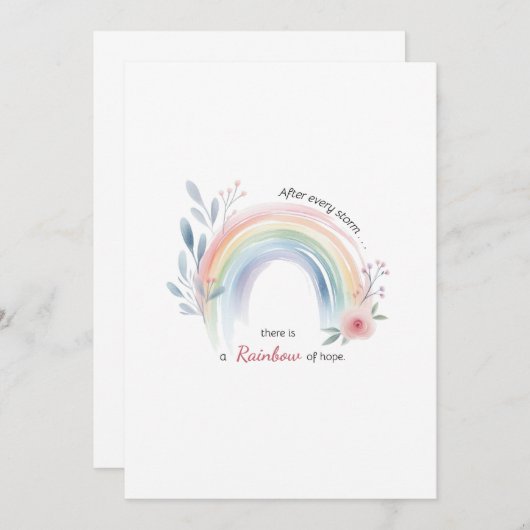 Rainbow Baby Miracle Kaart (Voorkant / Achterkant)