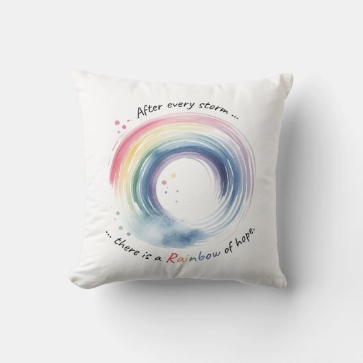 Rainbow Baby Miracle Kussen (Voorkant)