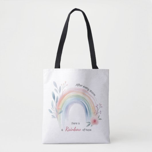 Rainbow Baby Miracle Tote Bag (Voorkant)