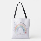 Rainbow Baby Miracle Tote Bag (Achterkant)