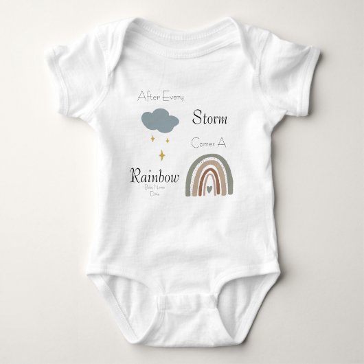 Rainbow Baby One Piece Romper (Voorkant)