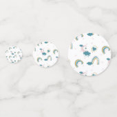 Rainbow Baby Pastelpatroon – grillige kwekerij Confetti (Achterkanten)