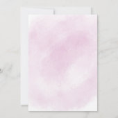 Rainbow Baby (Roze) Douche Uitnodiging (Achterkant)