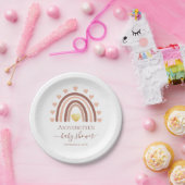 Rainbow-Baby shower Aangepast aangeduid met naam Papieren Bordje (Feest)