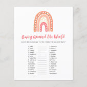 Rainbow Baby shower Baby rond het World Game (Voorkant)