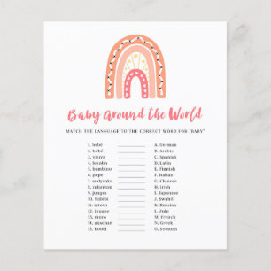 Rainbow Baby shower Baby rond het World Game