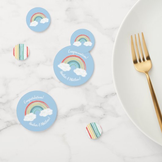 Rainbow Baby shower Blue Boy Confetti (Groep)