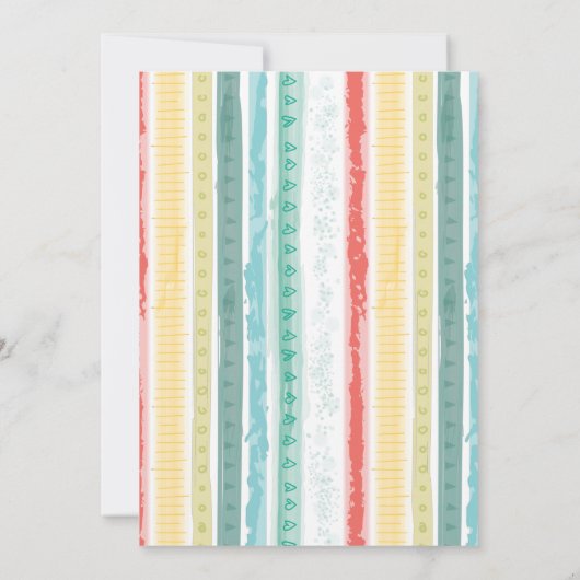 Rainbow Baby shower Blue Boy Kaart (Achterkant)