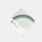 Rainbow Baby shower Boy Green Blue Servet (Hoek)