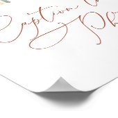 Rainbow-Baby shower Capture the Photo Sign Poster (Hoek)