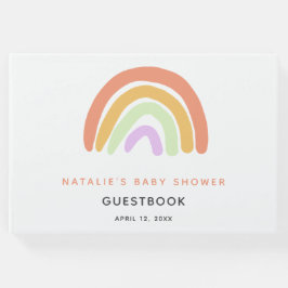 Rainbow Baby shower Cute Custom Personated Gastenboek
