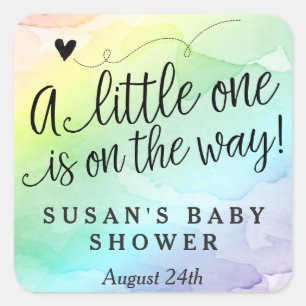 Rainbow Baby shower dank u Label