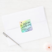 Rainbow Baby shower dank u Label (Envelop)
