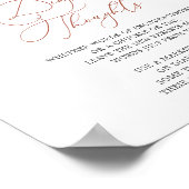 Rainbow Baby shower Diaper-gedachten Poster (Hoek)