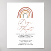 Rainbow Baby shower Diaper-gedachten Poster (Voorkant)